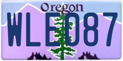 OR license plate WLE087