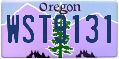 OR license plate WST9131