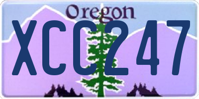 OR license plate XCC247