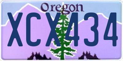 OR license plate XCX434