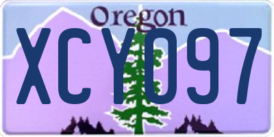 OR license plate XCY097