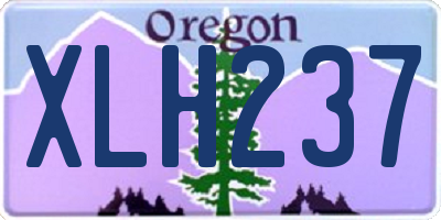 OR license plate XLH237