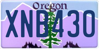 OR license plate XNB430