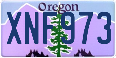 OR license plate XNF973