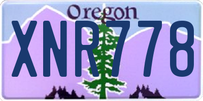 OR license plate XNR778