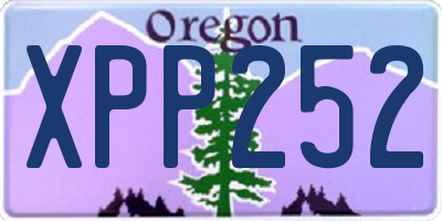 OR license plate XPP252