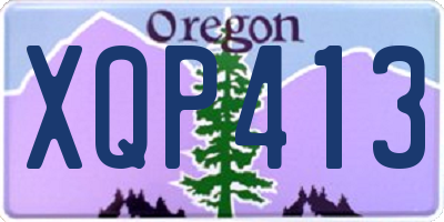 OR license plate XQP413