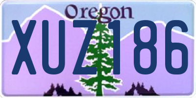 OR license plate XUZ186