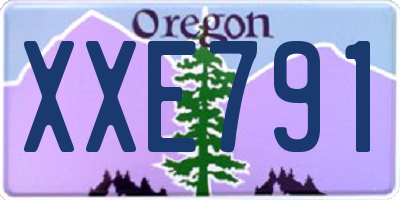 OR license plate XXE791