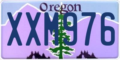 OR license plate XXM976