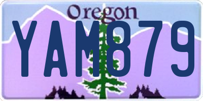 OR license plate YAM879