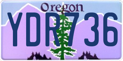 OR license plate YDR736