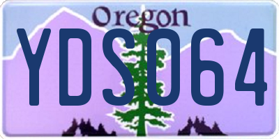 OR license plate YDS064