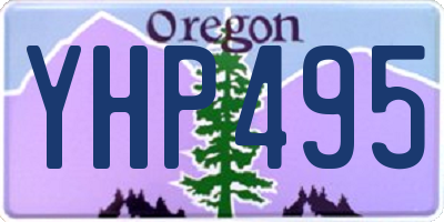 OR license plate YHP495