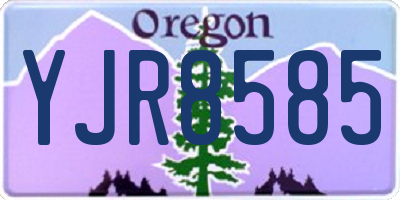 OR license plate YJR8585