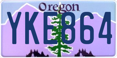 OR license plate YKE864