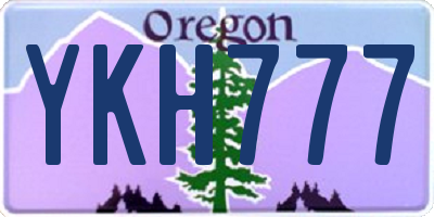 OR license plate YKH777