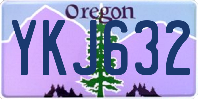 OR license plate YKJ632