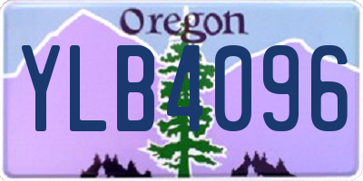 OR license plate YLB4096