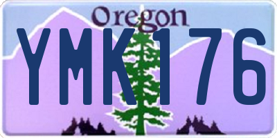 OR license plate YMK176