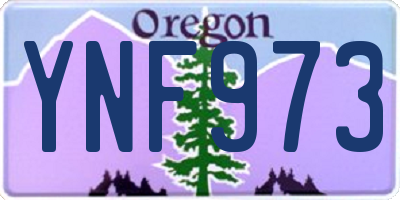 OR license plate YNF973