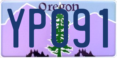 OR license plate YP091