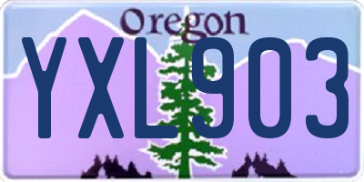 OR license plate YXL903