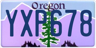 OR license plate YXP678