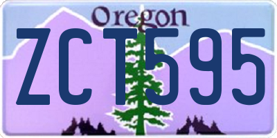 OR license plate ZCT595