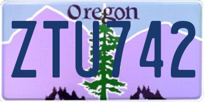 OR license plate ZTU742