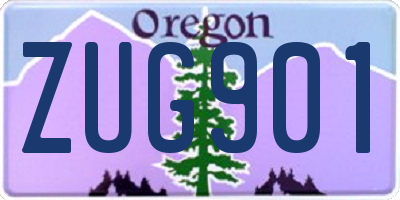 OR license plate ZUG901