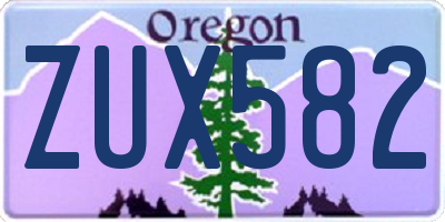 OR license plate ZUX582