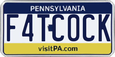 PA license plate F4TC0CK