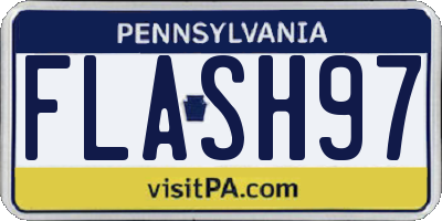 PA license plate FLASH97