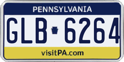 PA license plate GLB6264