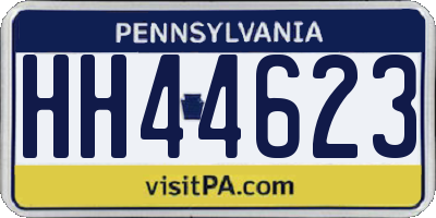 PA license plate HH44623