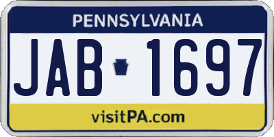 PA license plate JAB1697