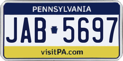 PA license plate JAB5697