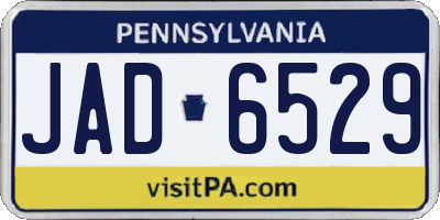 PA license plate JAD6529