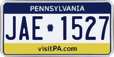 PA license plate JAE1527