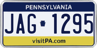 PA license plate JAG1295