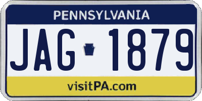 PA license plate JAG1879