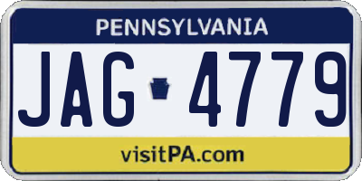 PA license plate JAG4779