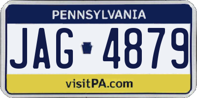 PA license plate JAG4879