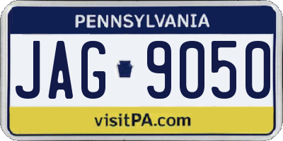 PA license plate JAG9050