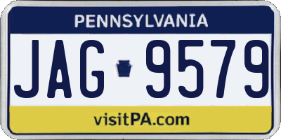 PA license plate JAG9579
