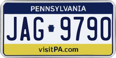 PA license plate JAG9790