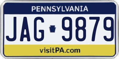 PA license plate JAG9879