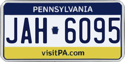 PA license plate JAH6095