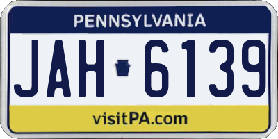 PA license plate JAH6139